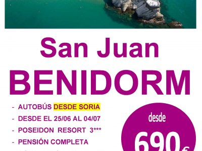 San Juan '22 -> BENIDORM salida desde Soria